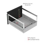 Gaveteiro Arquivo Para Escritório Em Aço 4 Gavetas Branco/pre