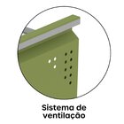 Gaveteiro Arquivo Para Escritório Em Aço 4 Gavetas Branco/ver