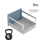 Gaveteiro Arquivo Para Escritório Em Aço 4 Gavetas Preto/azul