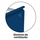 Gaveteiro Arquivo Para Escritório Em Aço 4 Gavetas Preto/azul