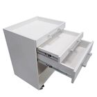 Gaveteiro Auxiliar Odontológico Com 2 Gavetas E Nichos Branco