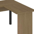 Gaveteiro Baixo 3 Gavetas Tranca 4 Rodinhas Marrom Madeira