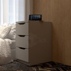 Gaveteiro Branco 03 Gtvs Para Cozinha