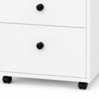 Gaveteiro de MDF e MDP Branco 3 Gavetas 40x35x60 cm com Rodas Office One Darabas Agardi