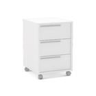 Gaveteiro Branco 3 Gavetas 59,1x40x45cm Madeira Maia Politorno