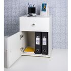 Gaveteiro Branco Com Gaveta E Porta 53x40cm Zeta