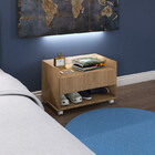 Gaveteiro C/rodas Retrô Para Banheiro 60cm Organizador Cor Mel