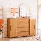 Gaveteiro Cambridge Carvalho Grife Off White