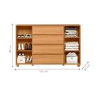 Gaveteiro Cambridge Carvalho Grife Off White