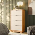 Gaveteiro Cambridge Carvalho Grife/off White