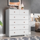 Gaveteiro Colmar Branco 6 Gavetas