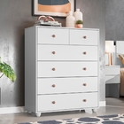 Gaveteiro Colmar Branco 6 Gavetas