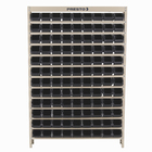 kit Estante Gaveteiro 108/3 Preta Prática Presto