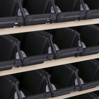 kit Estante Gaveteiro 108/3 Preta Prática Presto