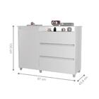 Gaveteiro Com 1 Porta Machida Branco