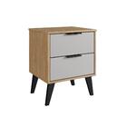 Gaveteiro Com 2 Gavetas 859 Casamia - Mel E Off White