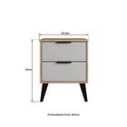 Gaveteiro Com 2 Gavetas 859 Casamia - Mel E Off White