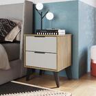 Gaveteiro Com 2 Gavetas 859 Casamia - Mel E Off White