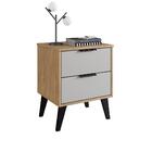 Gaveteiro Com 2 Gavetas 859 Casamia - Mel E Off White