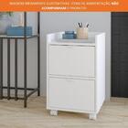 Gaveteiro Com 2 Gavetas E Rodízios 51-06 Brv Móveis Branco