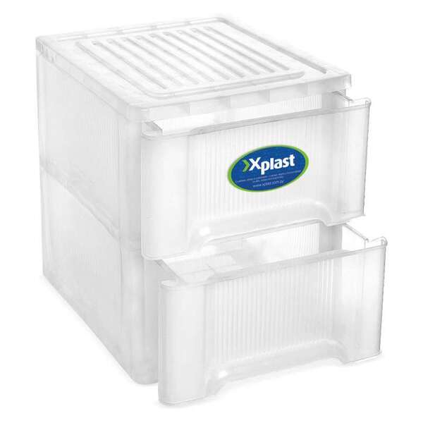 Gaveteiro Com 2 Gavetas Turim – Xplast - Branco
