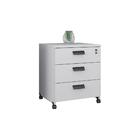 Gaveteiro Com 3 Gavetas Bairy Platina