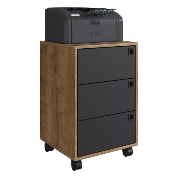 Gaveteiro Com 3 Gavetas E Rodízios Multimóveis Vcr25220