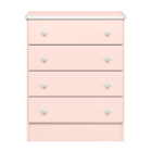 Gaveteiro Com 4 Gavetas Dólar Rosa Acetinado