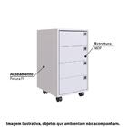 Gaveteiro Com 4 Gavetas E Rodízios Branco