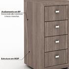 Gaveteiro Com 4 Gavetas Me4133 Tecno Mobili - Carvalho