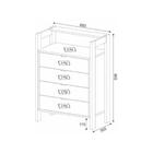 Gaveteiro Com 4 Gavetas Multimóveis Cr25006 Branco/amêndoa