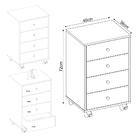 Gaveteiro Com 4 Gavetas Multimóveis Cr25270