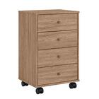 Gaveteiro Com 4 Gavetas Office Presence Nogal  Touch Demóbile