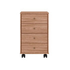 Gaveteiro Com 4 Gavetas Office Presence Nogal  Touch Demóbile