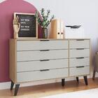 Gaveteiro Com 8 Gavetas 855 Casamia - Mel E Off White