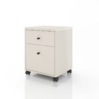 Gaveteiro Com Duas Gavetas E Pés Em Rodízio - Via Nossa Off W