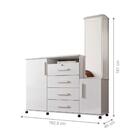 Gaveteiro Com Espelho Liz Branco