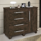 Gaveteiro Com Porta Taiane Nogal