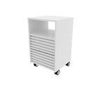 Gaveteiro Com Ripado Rodízio 2 Gavetas 1 Nicho Me4175 Espress