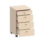 Gaveteiro Com Rodinhas Off White Euro Ii Casa D