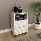 Gaveteiro Com Rodizio E 2 Gavetas Ripado Me4175 Tecno Mobili