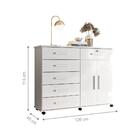 Gaveteiro Com Rodizio Maitê Branco