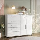 Gaveteiro Com Rodizio Maitê Branco