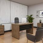 Gaveteiro Com Rodízios 3 Gavetas Stoke Charuto Preto