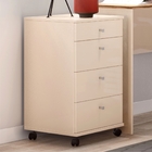 Gaveteiro Com Rodízios 4 Gavetas Tasha Off White