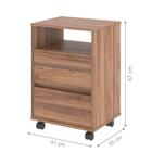 Gaveteiro Com Rodízios Fiji Montana Noce