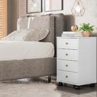 Gaveteiro Com Rodízios Joy Baker Branco