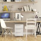 Gaveteiro Com Rodízios Maia 3 Gavetas Preto/castanho - Polito