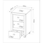 Gaveteiro Com Rodízios Multimóveis Cr25018 Branco