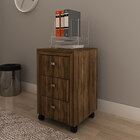 Gaveteiro Com Rodízios Multimóveis Cr25018 Nogal